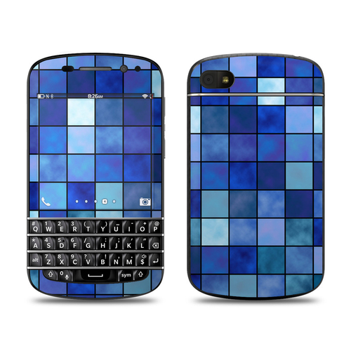 DecalGirl BQ10-MOSAIC-BLU BlackBerry Q10 Skin - Blue Mosaic