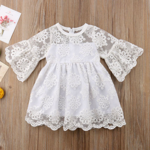 Fashion Toddler Kids Baby Girls Summer O-Neck