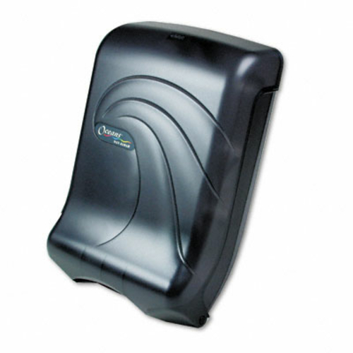 San Jamar T1790TBK Oceans Ultrafold Towel Dispenser  Transparent Black