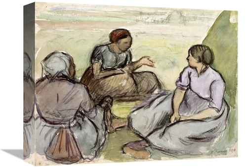 Global Gallery GCS-279441-16-142 16 in. Three Peasant Women Art Print 