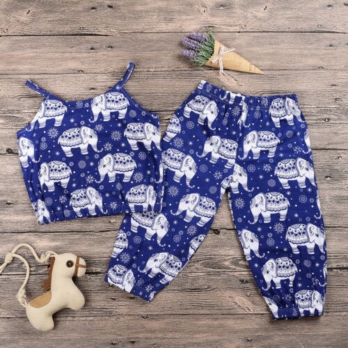 Baby Girl Kids Summer Toddler Outfits Clothes Set