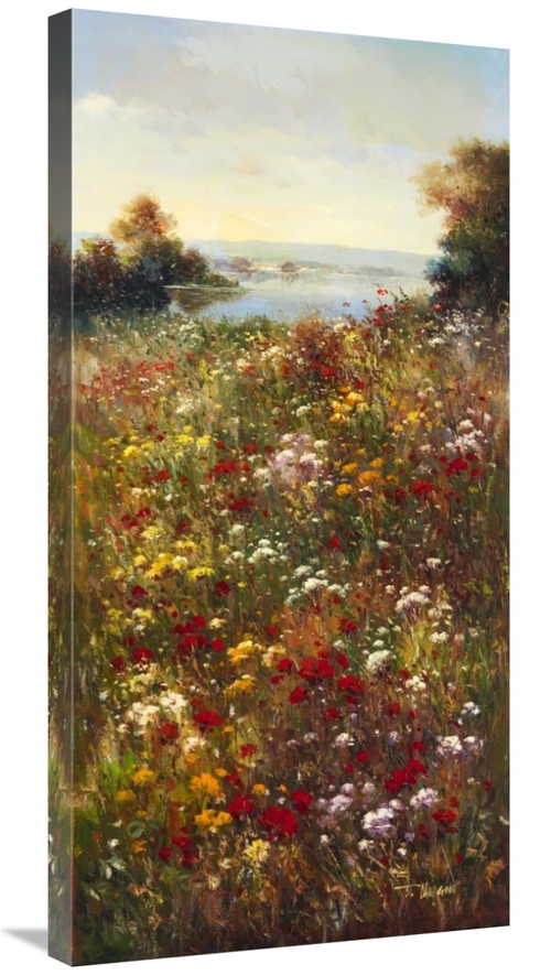 Global Gallery GCS-39430-1836-142 18 x 36 in. Wildflower Meadow I Art 