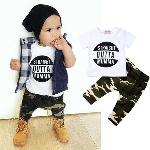 Emmababy 2PCS 0 3T Toddler Baby Cool Kids Baby Boy