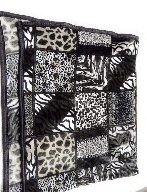 Printed Tiger Print D/b Mink Blanket for Winter Double Bed Blankets -