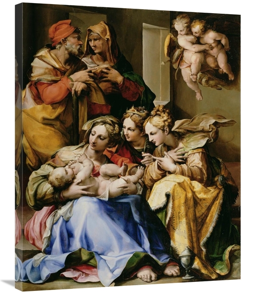 Global Gallery GCS-456167-2835-142 28 x 35 in. Holy Family with Saints