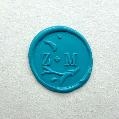 Initials wax seal stamp/Custom monogram wedding seals