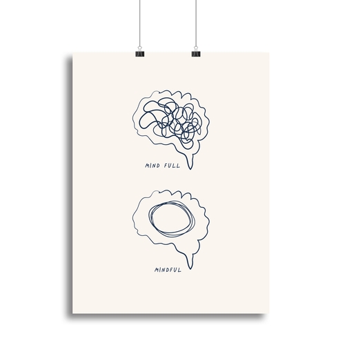 Mindfull Canvas Print or Poster