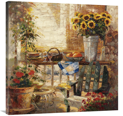 Global Gallery GCS-128083-3636-142 36 x 36 in. Trinas Potting Bench Ar