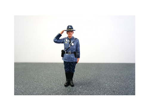 State Trooper Brian Figure For 1:18 Diecast Model Cars by American