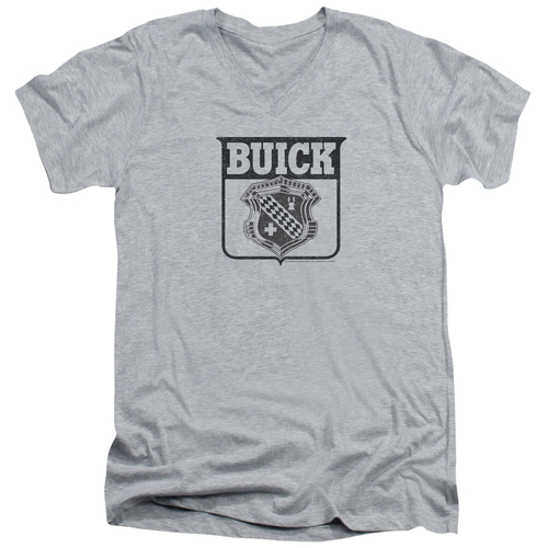 Trevco BUK103-AV-1 Buick 1946 Emblem-S by S Adult V-Neck T-Shirt, 