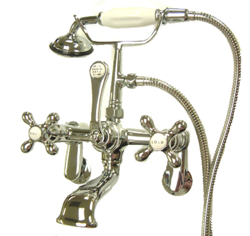 Kingston Brass Cc58T1 Clawfoot Tub Filler With Hand Shower - Polished 