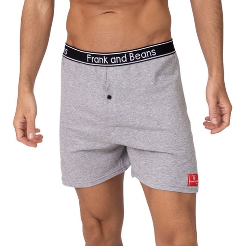 Mens Cotton Boxer Shorts Grey