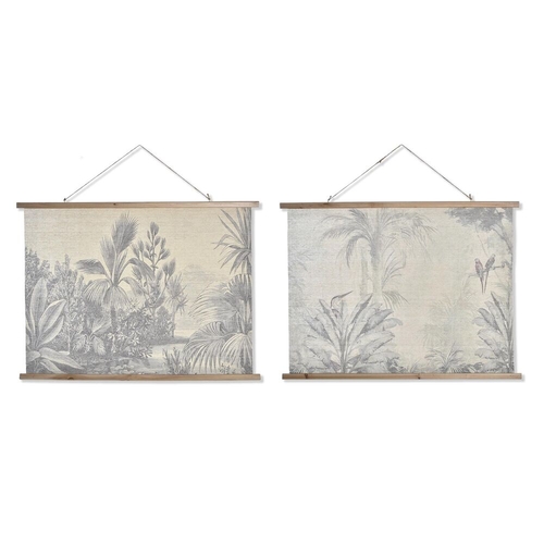 Painting DKD Home Decor Tropical 100 x 2 x 75 cm (2 Units)