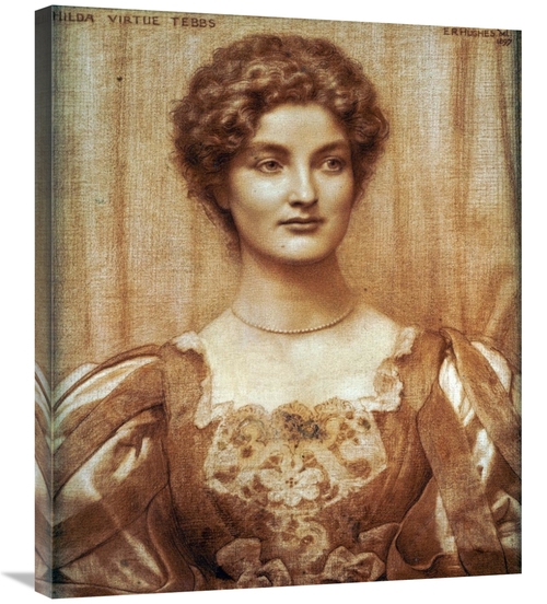 Global Gallery GCS-266596-30-142 30 in. Portrait of Hilda Virtue Tebbs