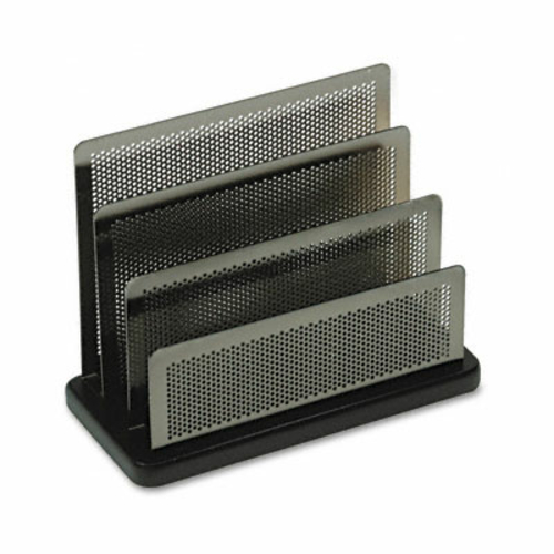 Rolodex E23572 Mini Sorter- 3 Sections- Metal/Wood- 7 1/2w x 3 1/2d x 