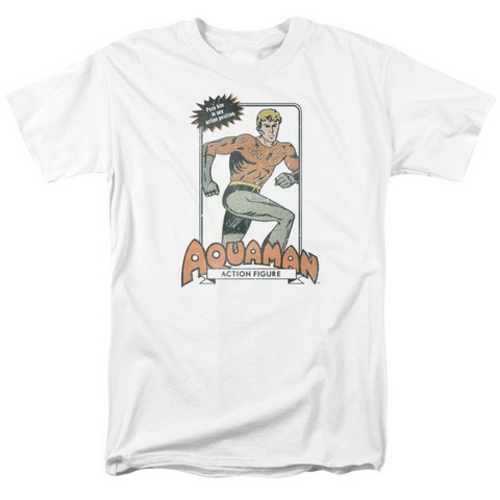 Trevco Dc-Am Action Figure - Short Sleeve Adult 18-1 Tee - White- Extr