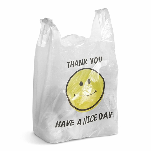 Pack of 800 Thank You Plastic Bags 11.5 x 6.5 x 22. Carry-Out T-Shirt