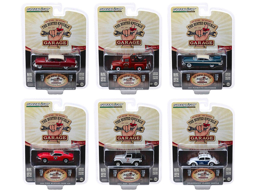 \Busted Knuckle Garage\" 6 piece Set Series 1 1/64 Diecast Model Cars