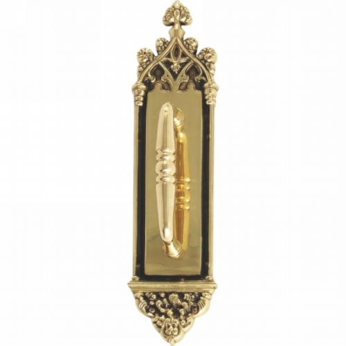 Brass Accents A04-P5601-CLN-610 Gothic Pull Plate with Colonial Wire P