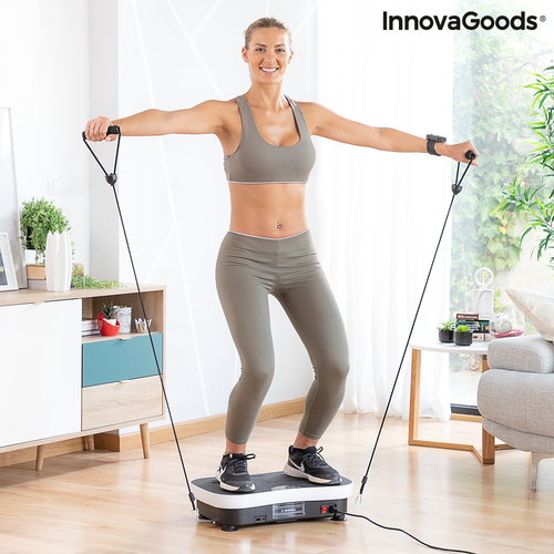 Vibration Training Plate with Accessories and Exercise Guide Vybeform