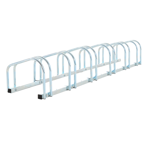 HOMCOM 6 Bike Rack Parking Storage Stand Ground Mount Garage Organizer