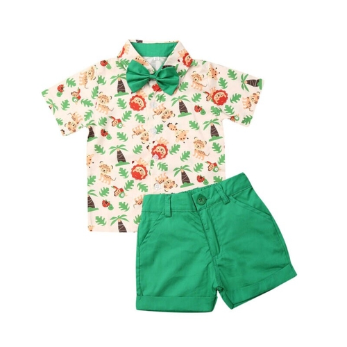 Pudcoco Toddler Kids Baby Boy Summer Short Sleeve