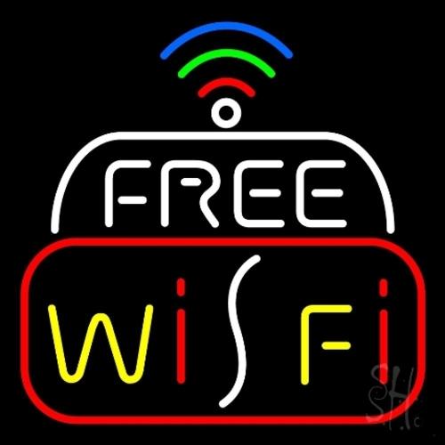 Everything Neon N105-5067 Wifi Free Block With Phone Number 1 LED Neon