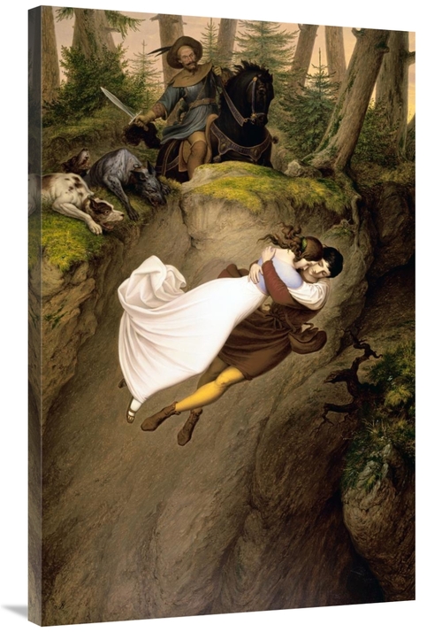 Global Gallery GCS-283335-40-142 40 in. Leap From the Rock Art Print -