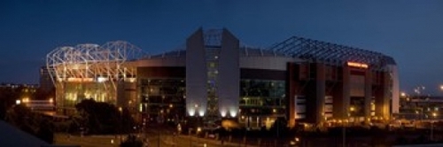 Panoramic Images PPI136687L Football stadium lit up at night  Old Traf