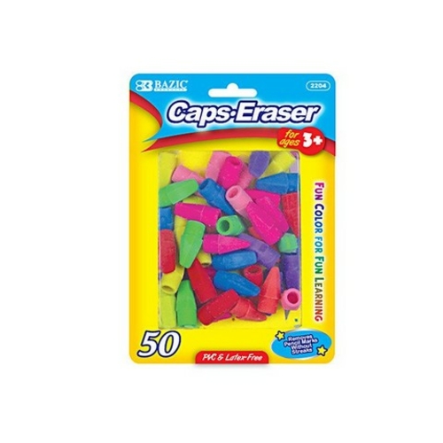 Bazic 2204 Neon Eraser Top (50/Pack) Pack of 24