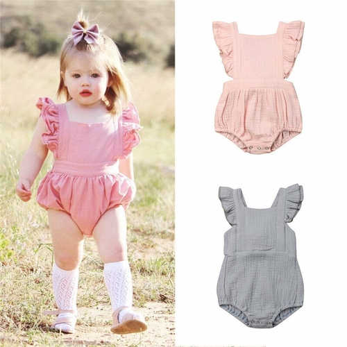 0-24M Summer Cute Toddler Baby Girl Bodysuits