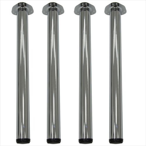 Kee Post Table Legs, Set Of 4 - Chrome