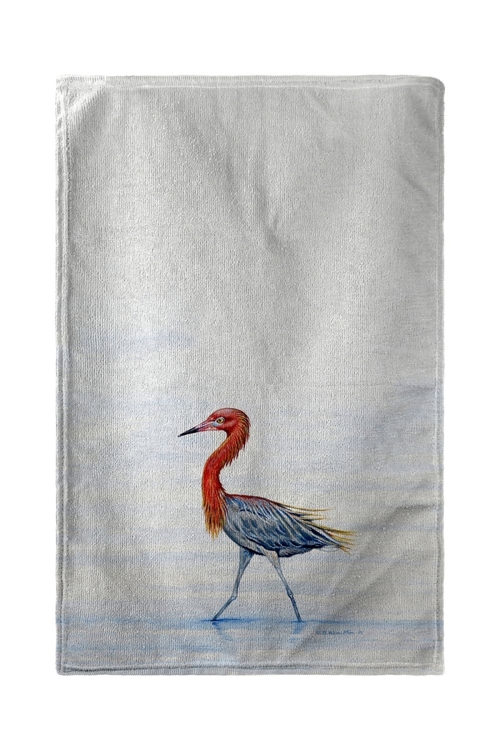 Betsy Drake BT820 30 x 50 in. Reddish Egret Beach Towel