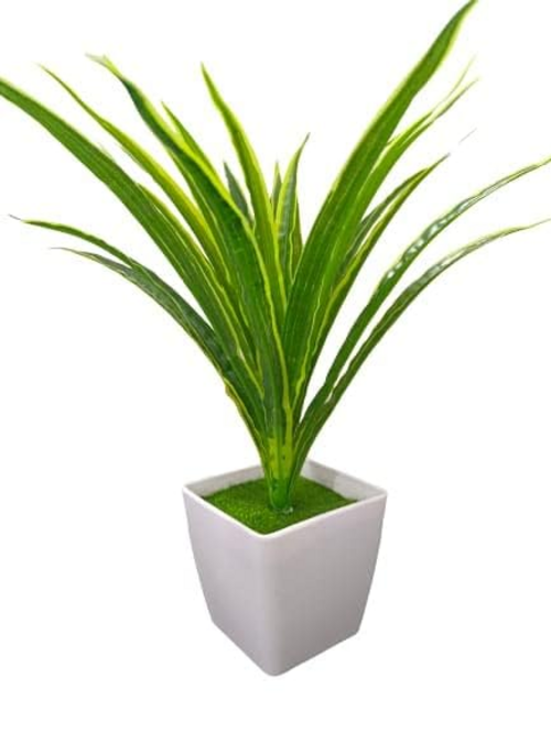 Artificial Green Aloevera Plant with Plastic Pot Bonsai Potted Faux