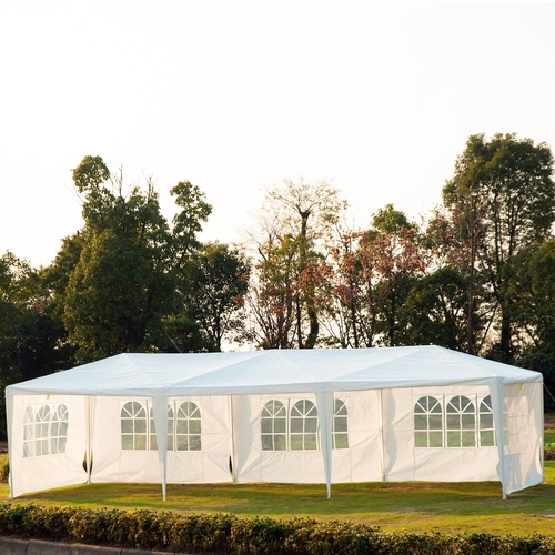 Outsunny 10x30ft Wedding  Tent Portable Party  Gazebo Folding Garden