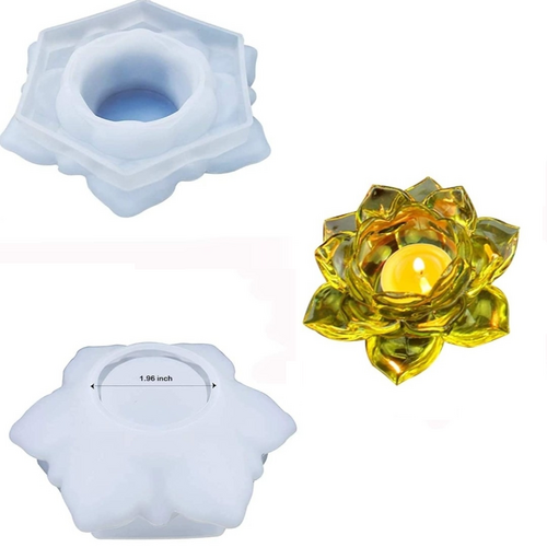Lotus Tlight Diya Candle Mould