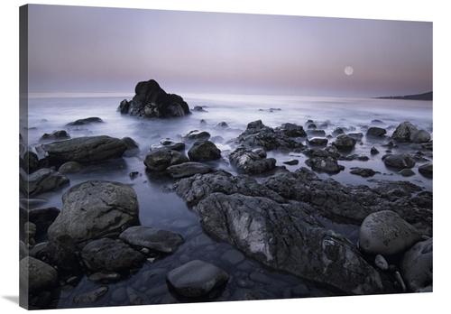 Global Gallery GCS-395912-3040-142 30 x 40 in. Full Moon Over Boulders