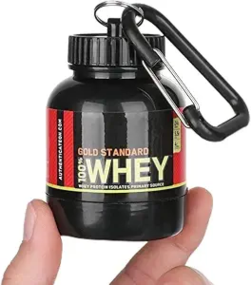 Whey Protein Powder Container Keychain -
