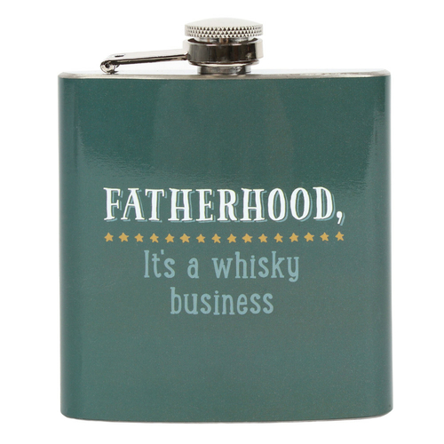 Fatherhood Whisky Hip Flask