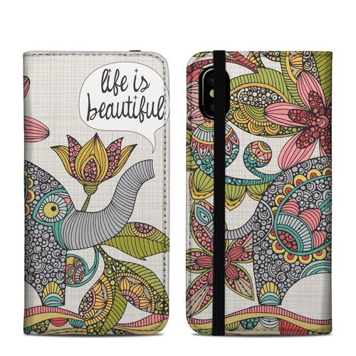 DecalGirl AIPXFC-LIFEBEAUTIFUL Apple iPhone X & XS Folio Case - Life i