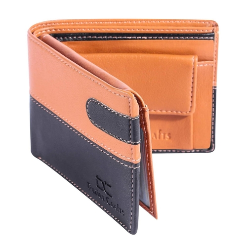 Men Casual, Formal Black, Beige Artificial Leather Wallet (6 Card