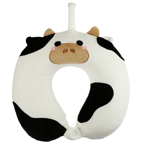 Cutiemals Cow Relaxeazzz Plush Memory Foam Travel Pillow
