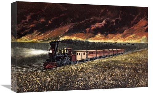 Global Gallery GCS-266134-22-142 22 in. Prairie Fires of the Great Wes