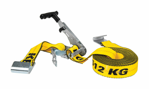 Keeper 8015814 2 in. x 27 ft. Yellow Flat Tie Down with Ratchet - 3333