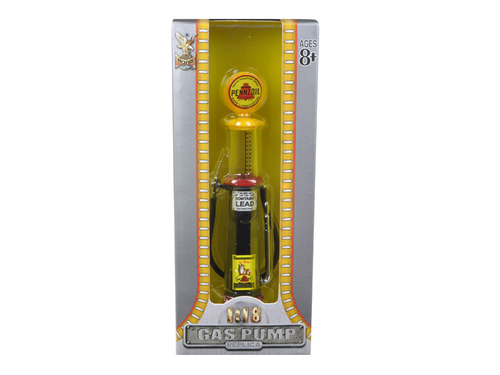 Pennzoil Gasoline Vintage Gas Pump Cylinder 1/18 Diecast Replica by
