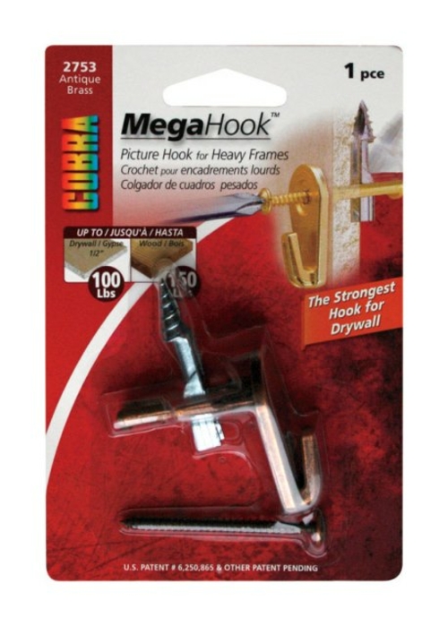 Megahook 2753 Antique Picture Hook - pack of 5