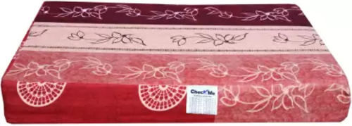 CheckMe Cotton King Bed Cover  (Multicolor)