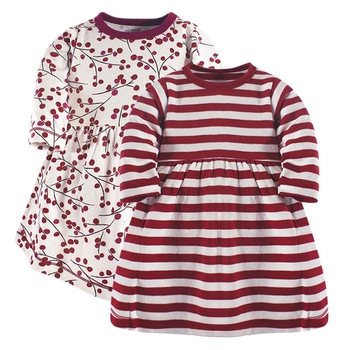 2pcs Children baby girl dress Long Sleeve Striped