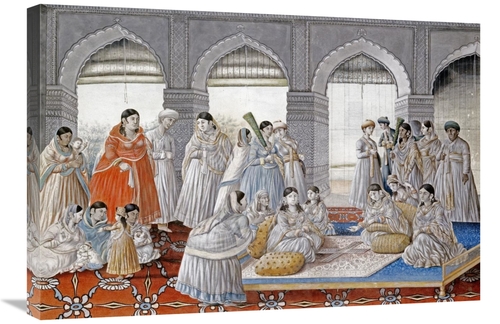 Global Gallery GCS-268259-30-142 30 in. The Royal Harem Playing Pachis