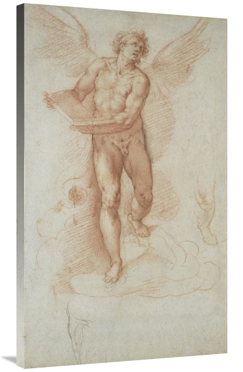 Global Gallery GCS-456098-40-142 40 in. An Angel Holding a Book - Thre